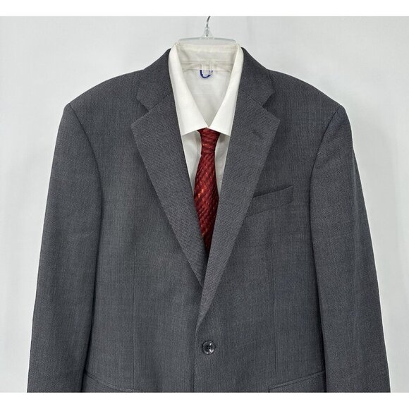 2 piece suit explorer fitzgerald fit stretch wool gray 40R 36W - Picture 7 of 13